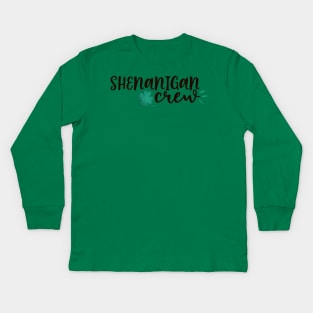 St. Patrick's Day Shenanigan Crew Kids Long Sleeve T-Shirt